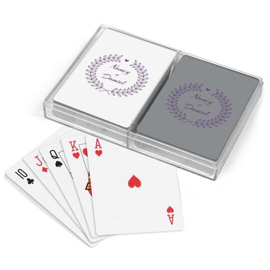 Heart and Wreath Double Deck Playing Cards